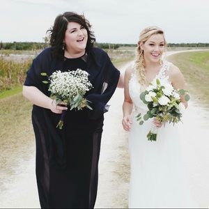 Navy Blue Floor Length Dress & Navy Blue Shawl